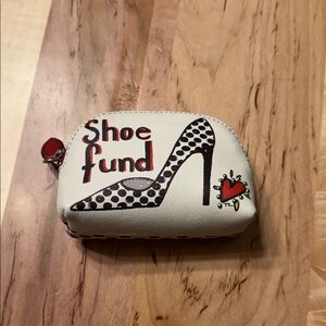 Brighton Black and White Polka Dot Pouch